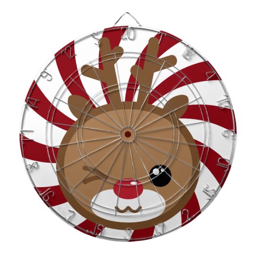 Kawaii Reindeer Dart Board Dartbord (Voorkant)