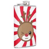 Kawaii Reindeer Flask Heupfles (Rechts)