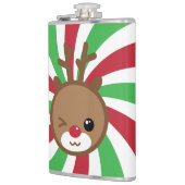 Kawaii Reindeer Flask Heupfles (Links)