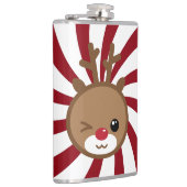 Kawaii Reindeer Flask Heupfles (Rechts)
