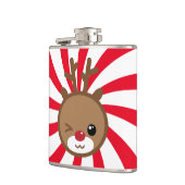 Kawaii Reindeer Flask Heupfles (Links)