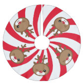 Kawaii Reindeer kerstboomrok Kerstboom Rok (Voorkant)
