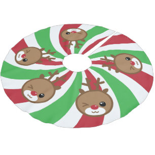 Kawaii Reindeer kerstboomrok Kerstboom Rok