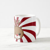 Kawaii Reindeer Kerstmis Mok (Voorkant rechts)