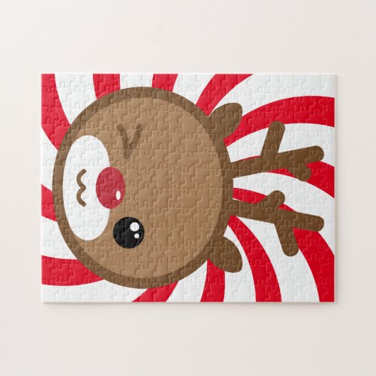 Kawaii Reindeer Puzzle (Horizontal)