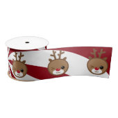 Kawaii Reindeer Satin Ribbon Lint (Spoel)