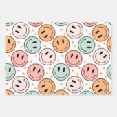 Kawaii Retro Daisy Stars Inpakpapier Vel (Voorkant 2)