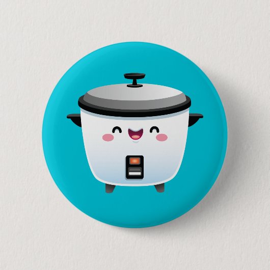 Kawaii Rice Cooker Ronde Button 5,7 Cm (Voorkant)