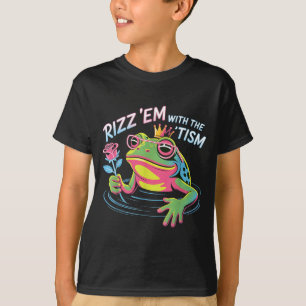 Kawaii RIZZ EM met TISM Frog Prince Autisme OT ABA T-shirt
