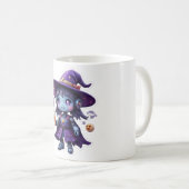 Kawaii Robot sorcière fille Mug mignonne Sci-Fi so (Devant droit)