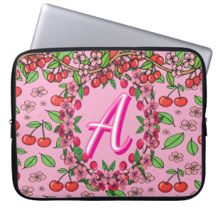 Kawaii Rode Kersen Sfeer Cute Meisjesachtige Esthe Laptop Sleeve