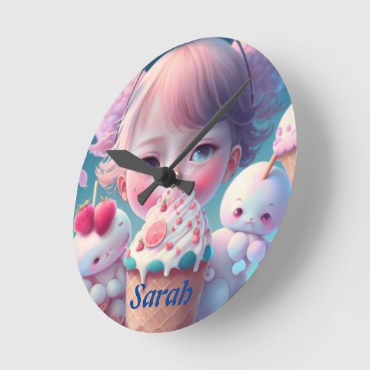 Kawaii ronde klok (Hoek)