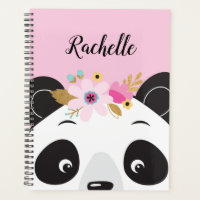 Kawaii Rose fille Panda visage ours