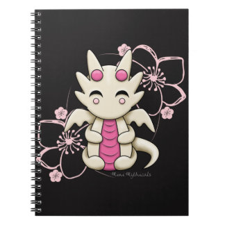 Kawaii Roze Dragon Spiral notebook Notitieboek