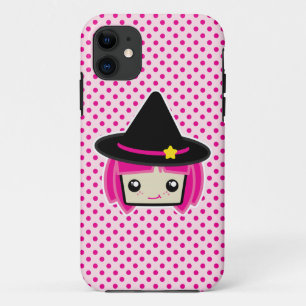 Kawaii Roze Harige Heks iPhone Hoesje