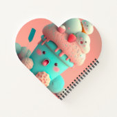 Kawaii roze ijs notitieboek (Achterkant)