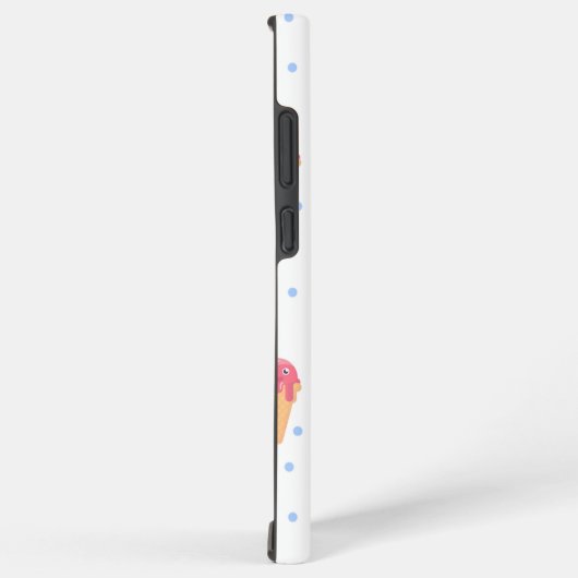 Kawaii roze ijs op wit ijs samsung galaxy hoesje (Rechterkant)