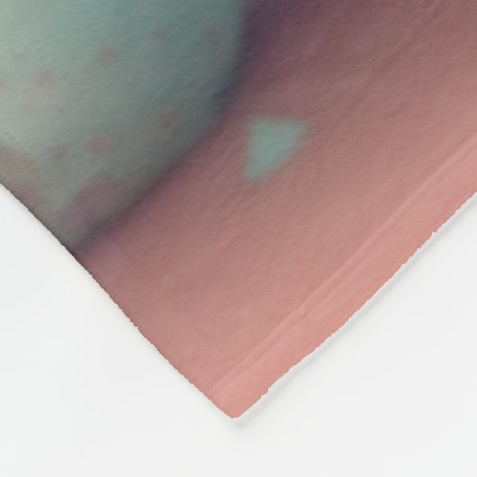 Kawaii roze roze ijsschotel fleece deken (Hoek)