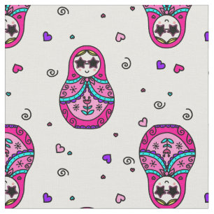 kawaii roze Russische dollar Stof