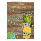 Kawaii Rustic Beach Party Ananas (Devant)