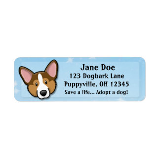 Kawaii Sable Cardigan Welsh Corgi Etiket