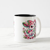 Kawaii Sakura Bunny Mug (Devant droit)