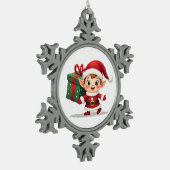 Kawaii Santa's Elf Helper Ornament (Links)