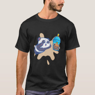 Kawaii Schattige Anime Panda Drink Bubble Boba Mei T-shirt