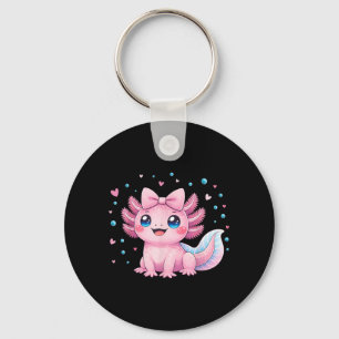 Kawaii Schattige Axolotl Coquette Strik Vrouwen Me Sleutelhanger
