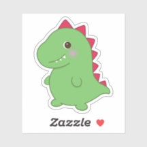 Kawaii Schattige Chibi Green Dino T-Rex
