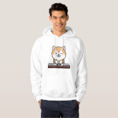 Kawaii Schattige Dog Playing Piano Keyboard Hoodie (Voorkant volledig)