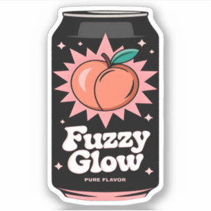 Kawaii Schattige Fun Fruity Peach Juice Drink Sticker