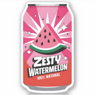 Kawaii Schattige Fun Fruity Watermeloen Juice Drin Sticker