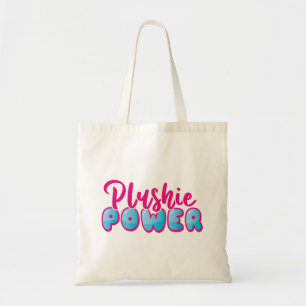 Kawaii Schattige Roze Blauw Plushie Power Tote Bag