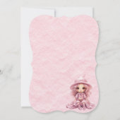 Kawaii Schattige Roze Verjaardag Kaart (Achterkant)