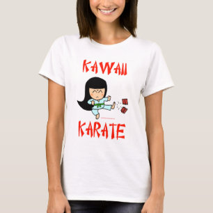 kawaii schattige vechtkunst chibi karate t-shirt