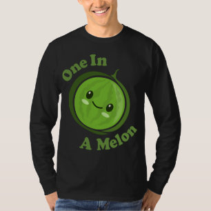 Kawaii Schattige Watermeloen Een In Een Meloen Gra T-shirt