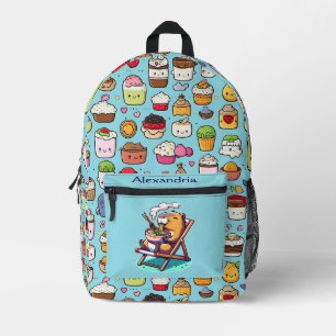 Kawaii Schattigee aangepaste Ramen Bedrukte Rugzak