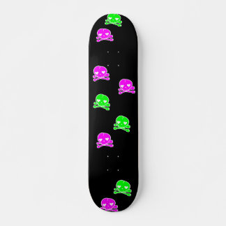 Kawaii Schedels Goth Lolita Zwart Roze Groen Skateboard
