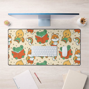 Kawaii School Dieren Desk Mat