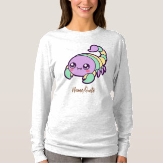 Kawaii Schorpioen Cute Pastel Cartoon T-shirt