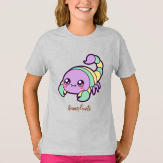 Kawaii Schorpioen Cute Pastel Cartoon T-shirt