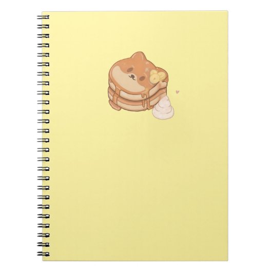 Kawaii Shiba Inu Bananas Carnet de crêpes (Devant)