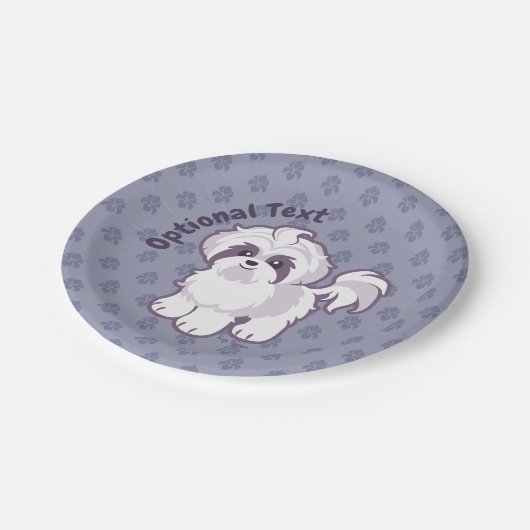 Kawaii Shih Tzu Papieren Bordje (Gekanteld)