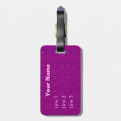 Kawaii Short Hair Yorkie Cartoon Dog Bagagelabel (Achterkant verticaal)