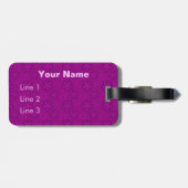 Kawaii Short Hair Yorkie Cartoon Dog Bagagelabel (Achterkant horizontaal)