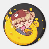 Kawaii Sleeping Girl Magneet (Voorkant)