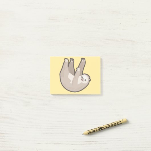 Kawaii Sloth Post-it® Notes (Op bureau)