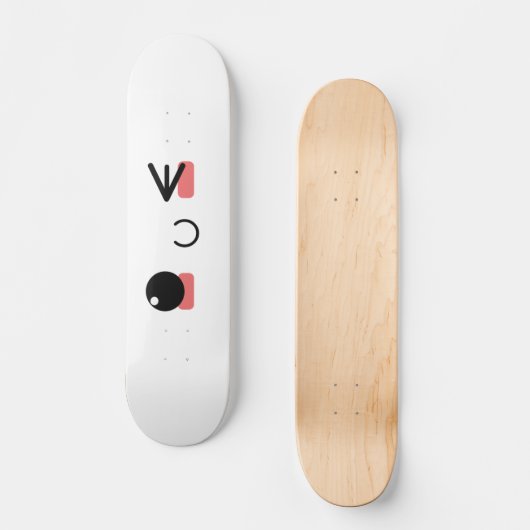 Kawaii Smile - Wink Skateboard (Voorkant)