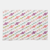 Kawaii Smiling Candy Serviette de cuisine (Horizontal)